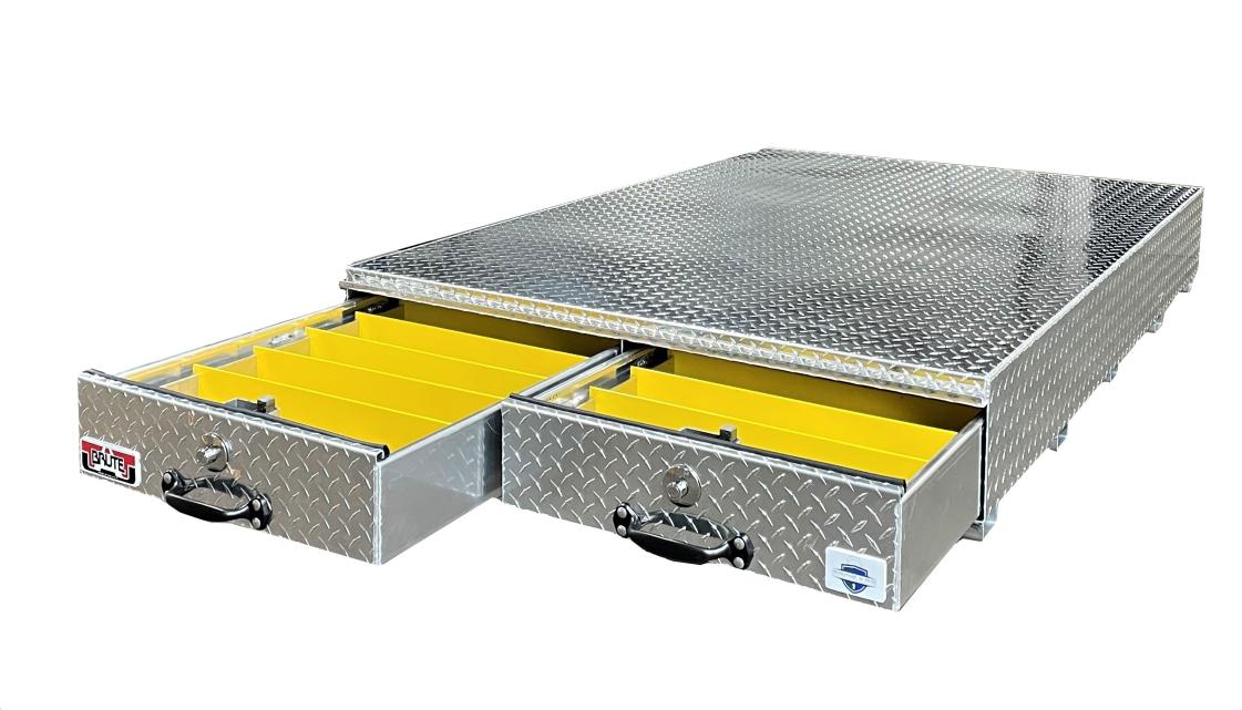BRUTE Bedsafe Roller 2 Drawer Box -Long, HBS342