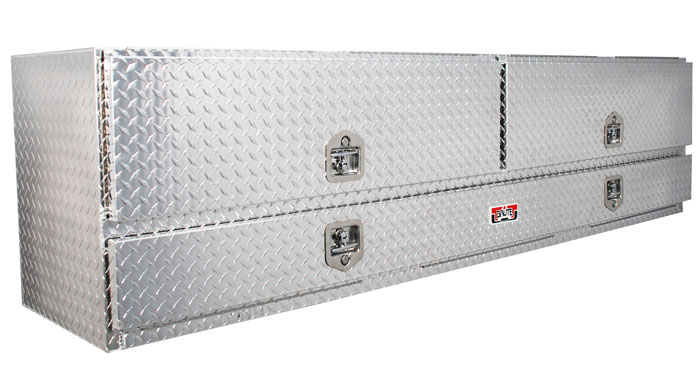 BRUTE, 96"x20"x24" High Capacity Flatbed Contractor TopSider w/Doors, TB400-96D