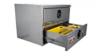 BRUTE, 24" x 24" x 36"L HD Under Body w/ Top & Bottom Drawers, HDD36