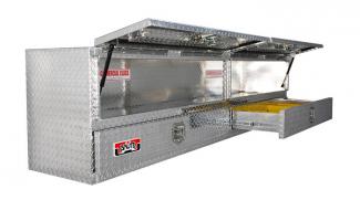 BRUTE, 96"x20"x24" High Capacity Flatbed Contractor TopSider w/Drawers Commercial Class, TB400-96D-BD